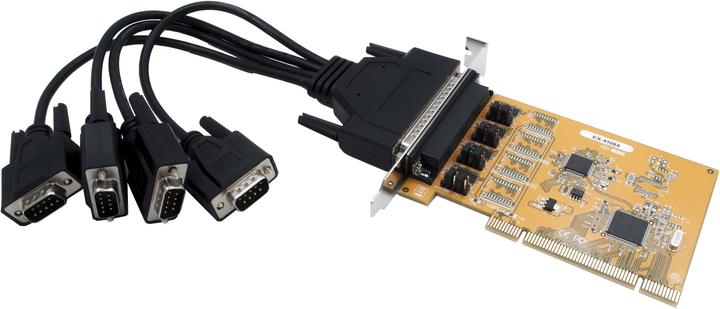 Image du produit Exsys Carte PCI 4S RS-232 avec câble Octopus