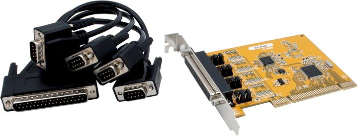 Image du produit Exsys Carte PCI 4S RS-232 avec câble Octopus