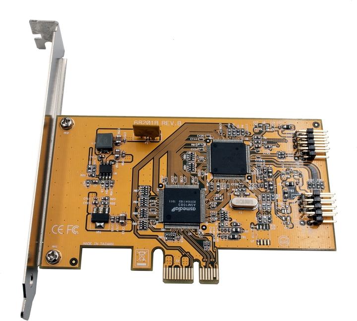 Produktbild Exsys EX-11057, USB 2.0 PCI-Express Karte