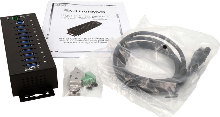 Produktbild Exsys Ex-1110hmvs (USB-B, 10 Ports)