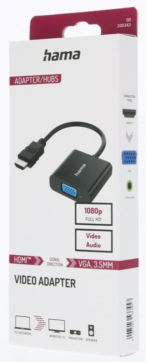 Produktbild Hama Video- / Audio-Adapter (VGA, 15 cm)