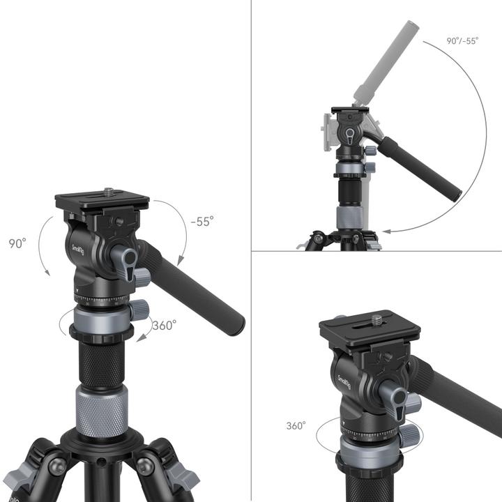 Image du produit SmallRig Travel Video Tripod Kit (Matières plastiques, Métal, Carbone)