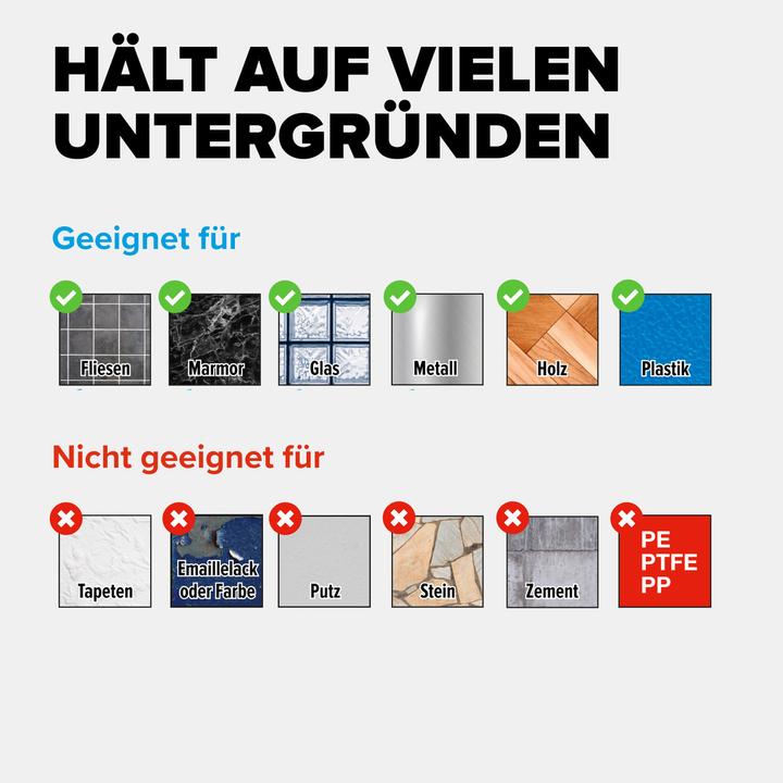 Produktbild tesa LAVAA Duschkorb, klein inkl. Klebelösung ohne Bohren