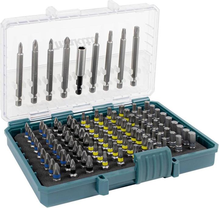 Produktbild Makita Bit-Set (Innensechsrund TX M15, Innensechsrund TX M20, Innensechsrund TX M30, Kreuz Phillips PH M1, Kreuz Phillips PH M2, Innensechsrund TX M25, Innensechsrund TX M40, Kreuz Pozidriv PZ M1, Kreuz Pozidriv PZ M2, Kreuz Phillips PH M3, Kreuz Pozidriv PZ M3, Kreuz Pozidriv PZ 1/6", Kreuz Pozidriv PZ 2/5")