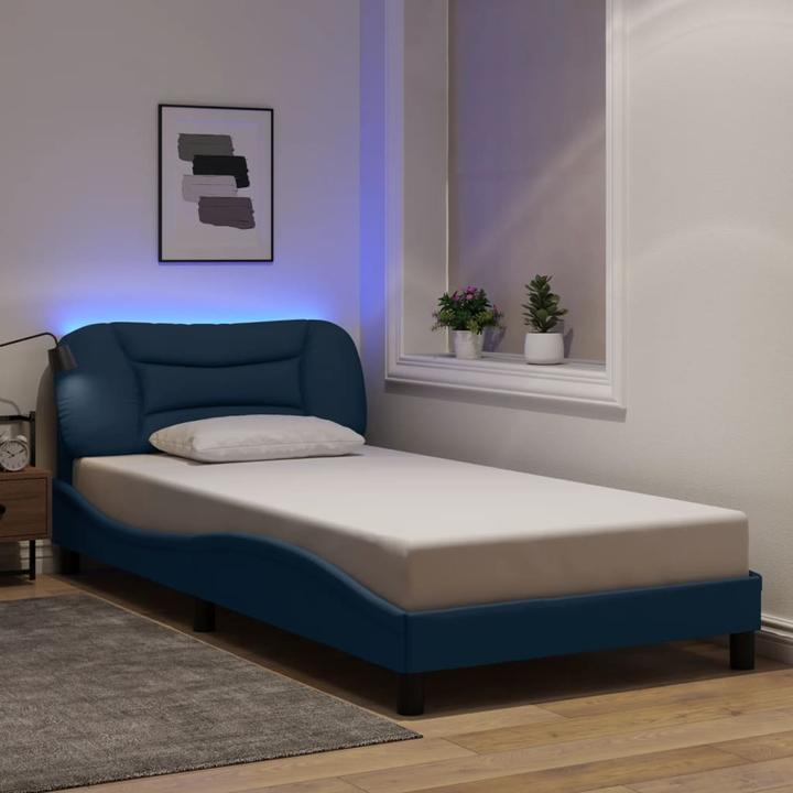 Produktbild VidaXL Bettgestell mit LED Stoff (100 x 200 cm)