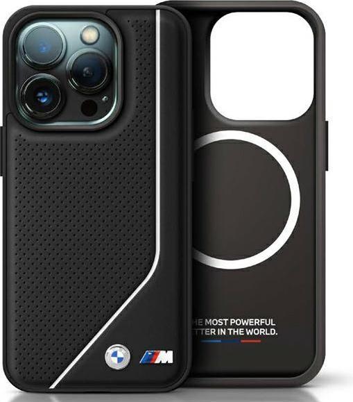 Produktbild BMW BMHMP16X23PUCPK iPhone 16 Pro Max 6.9" czarny/black hardcase M Perforated Twisted Line MagSafe (Apple iPhone 16 Pro Max)
