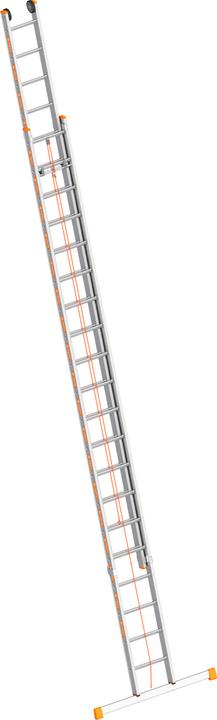 Actual product image kaiserkraft Aluminium rope-operated ladder (Single ladder, 1015 cm)
