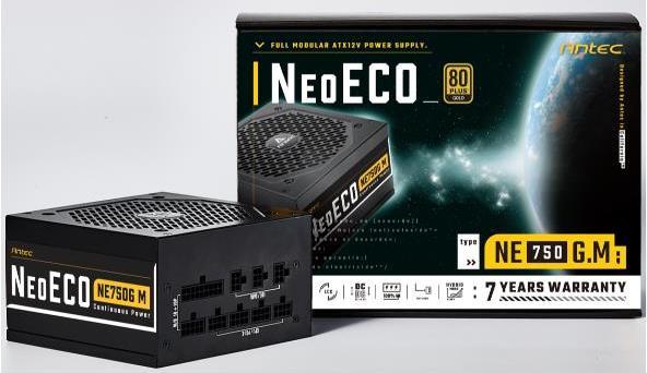 Actual product image Antec Power supply NeoECO 750G M Modular (750W) 80+ Gold retail (750 W)