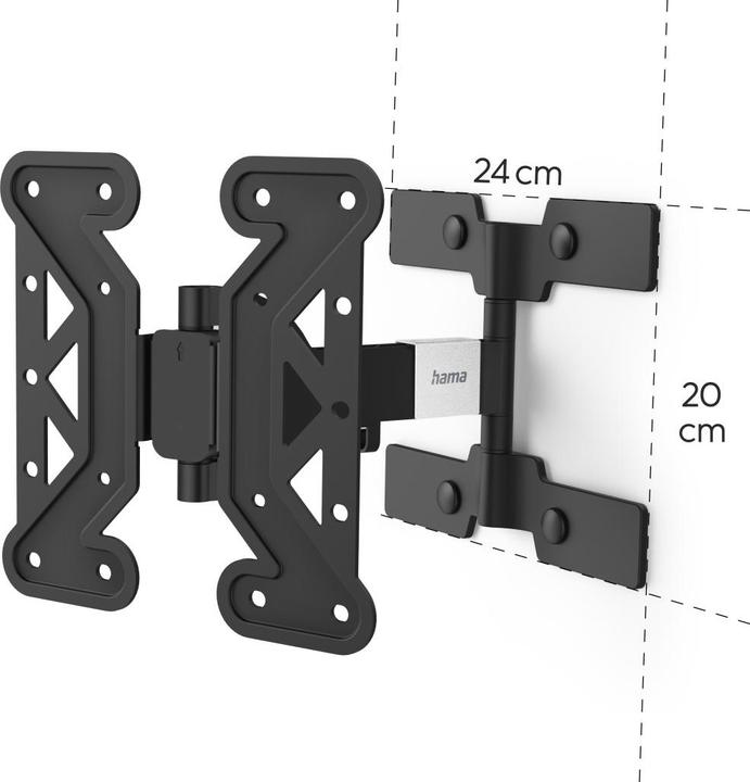 Productafbeelding Hama FULLMOTION "Ultraslim" - Beugel - voor TV (Easy-Fix) (Muur, 48.03", 25 kg)