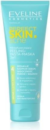 Actual product image Eveline Perfect Skin.Acne Micro-Exfoliating Scrub- Paste Mask 3In1 75Ml (75 ml)