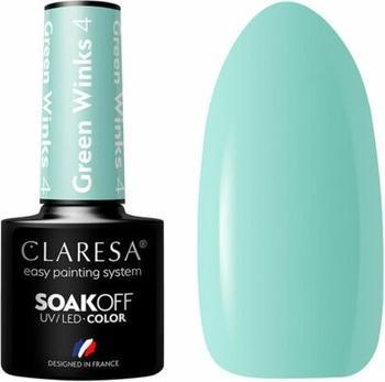 Claresa Soak Off Hybrid Nagellack Green Winks 4 5g (Green, Farblack)