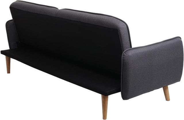 Produktbild Swisshandel24 Schlafsofa, Couch Klappsofa Gästebett Bettsofa, Schlaffunktion Stoff/Textil anthrazit-grau - 69686 (Bettsofa)