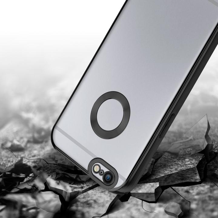 Actual product image Cadorabo TPU Chrome case with camera protection for Apple iPhone 6 / 6S (Apple iPhone 6)