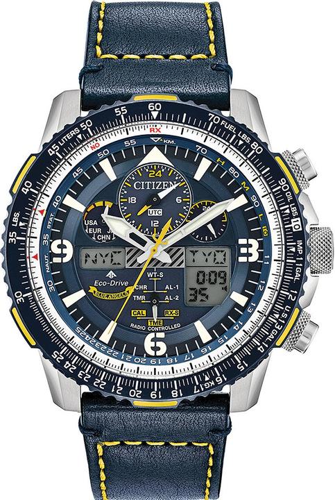 Actual product image Citizen JY8078-01L Promaster-Sky Blue Angels (Digital watch, Analogue wristwatch, 45 mm)