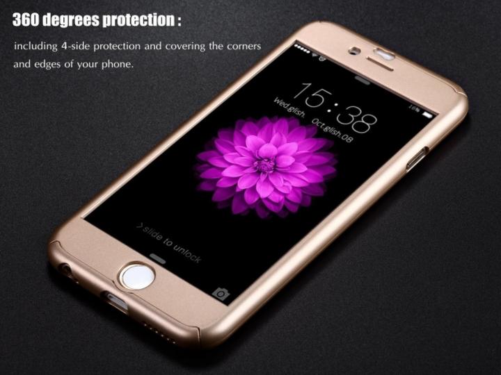 Image du produit Floveme Étui en verre blindé 360 degrés pour iPhone 6/6S Protection intégrale (1 pièce(s), Apple iPhone 6s)