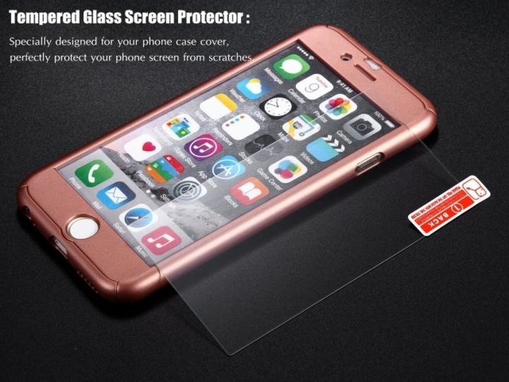 Actual product image Floveme 360 degree bulletproof glass case iPhone 6/6S all-round protection (1 Piece, Apple iPhone 6s)