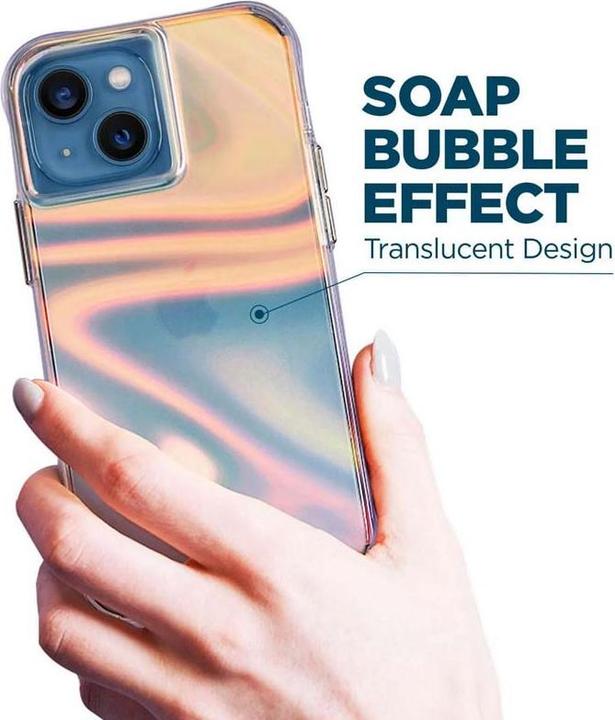 Actual product image Case-Mate Soap Bubble - iPhone 14 Plus case (Iridescent) (Apple iPhone 14 Plus)