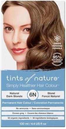 Immagine prodotto Tints Of Nature Organic 6N Biondo Scuro Naturale Condizionante Colore Permanente per Capelli 130ml (Biondo scuro (6N))
