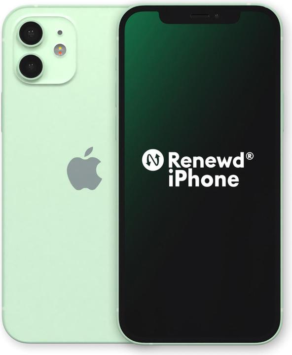 Renewd iPhone 12 (64 GB, Green, 6.10", 12 Mpx, Dual SIM, A / Like new)