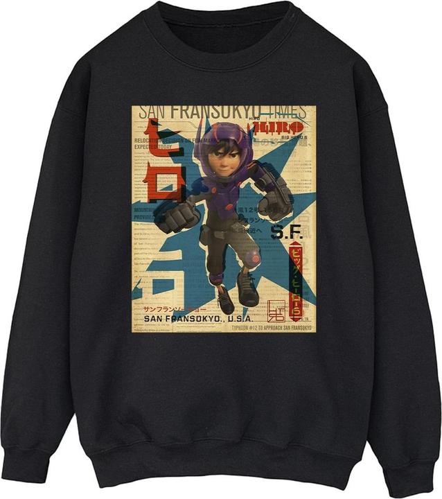 Disney Big Hero 6 Baymax Hiro Newspaper Sweatshirt (3XL)