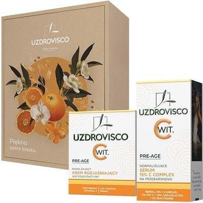 Actual product image Uzdrovisco Uzdroviscoset Pre-Age Brightening Face Cream 50ml And Normalizing Face Serum 30ml (Facial care set)