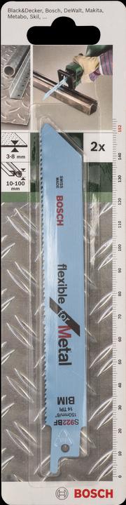 Bosch Zubehör Säbelsägeblatt Bimetall, S 922 BF Flexible for Metal