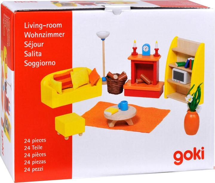 Produktbild Goki Puppe Haus Möbel Wohnzimmer