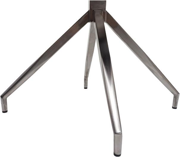 Produktbild Swisshandel24 6x Esszimmerstuhl HWC-H70, Küchenstuhl Lehnstuhl Stuhl, Stoff/Textil Edelstahl gebürstet grau-braun
