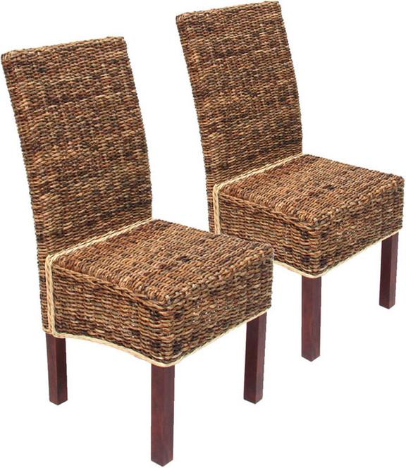 Image du produit Swisshandel24 2x Chaise en osier M69 BALI Bananier clair