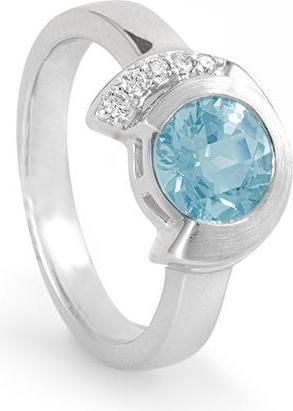 Produktbild Breuning RING - E.AQUA/Brill. 0,064 Ct. H/si (59, 585/14 K Gold)