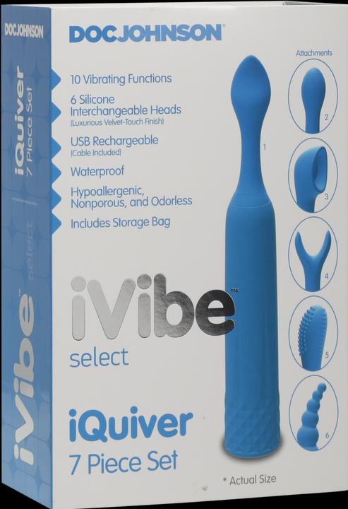 Image du produit Doc Johnson iVibe™ Select - iQuiver - 7 pièces - Bleu pervenche