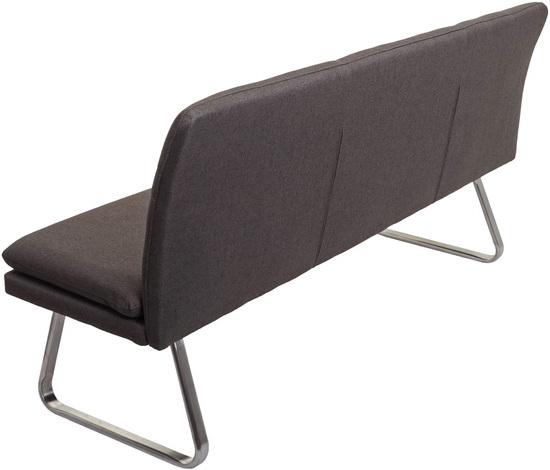 Produktbild Swisshandel24 Esszimmer-Set, Sitzgruppe Esszimmergruppe Esszimmergarnitur, Stoff/Textil Edelstahl gebürstet - grau
