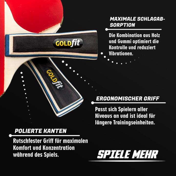 Image du produit Goldman Service Tischtennisschläger Set mit 3 Bällen