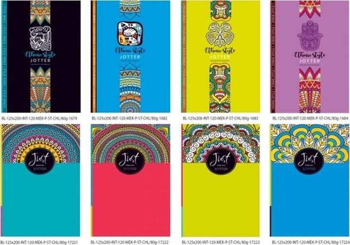 Actual product image Fresh Decorative notebook 125x205mm 120K, smooth, stiffened