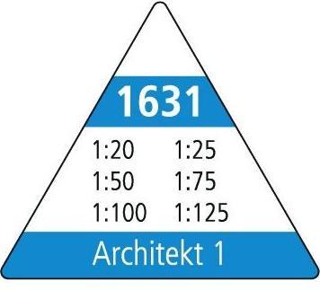 Actual product image M+r Triangular Scale Architect (300 mm)