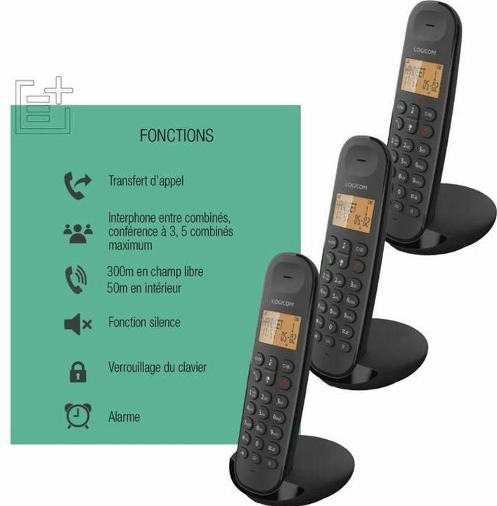 Produktbild Logicom Kabelloses Telefon ILOA 350 TRIO