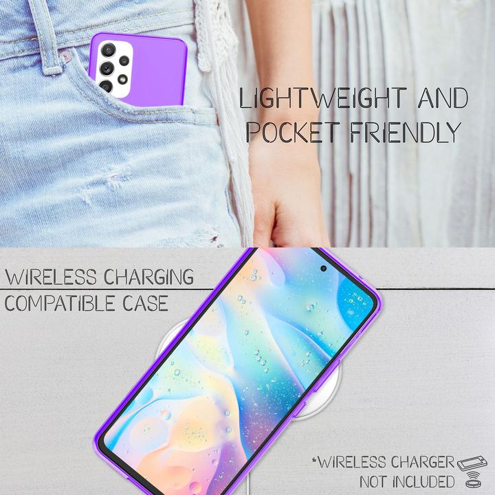 Immagine prodotto Nalia Copertura in silicone trasparente al neon (Samsung Galaxy A53)