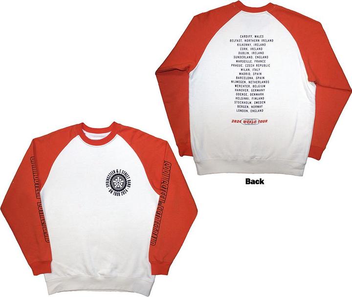 Bruce Springsteen Tour 24 Wheel Raglan (Orange, White) (Sweater)