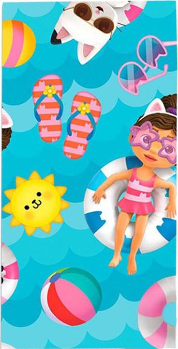 Actual product image Kids Licensing Gabbys Dollhouse Badetuch (70 x 140 cm)