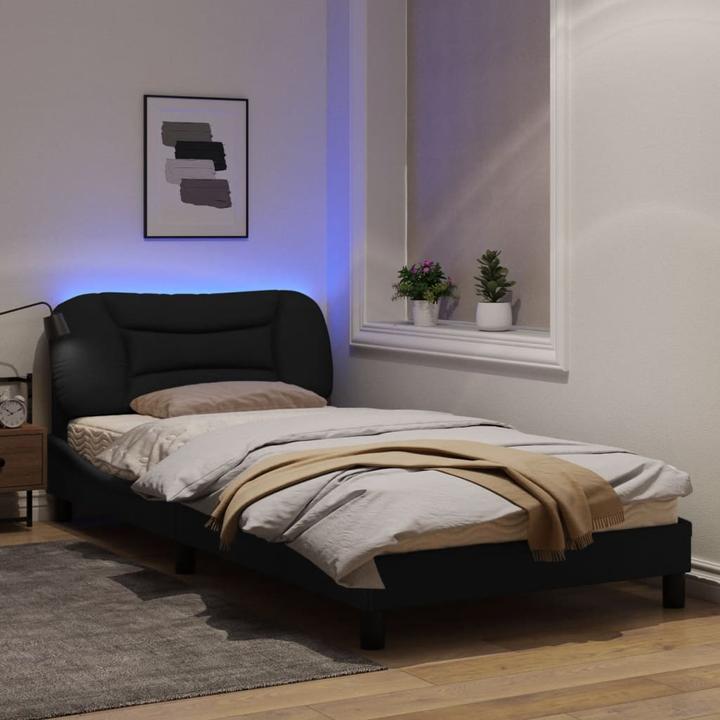 Actual product image VidaXL Bed frame with LED fabric (100 x 200 cm)