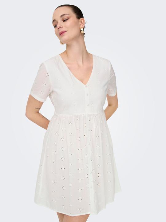 Actual product image JdY Normal geschnitten V-Ausschnitt Voluminöser Armschnitt Midikleid Kleid (M)