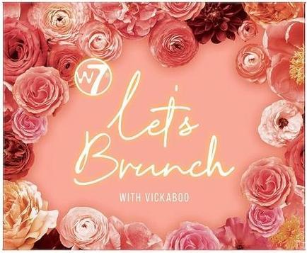 Actual product image W7 Let's Brunch With Vickaboo Eyeshadow Palette 12 Colors Vegan Cruelty Free Makeup by Cosmetics