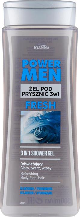Image du produit Joanna Power Men Refreshing & Shampooing 3In1 For Men Refreshing 3W1 For (300 ml, Shampoing liquide)