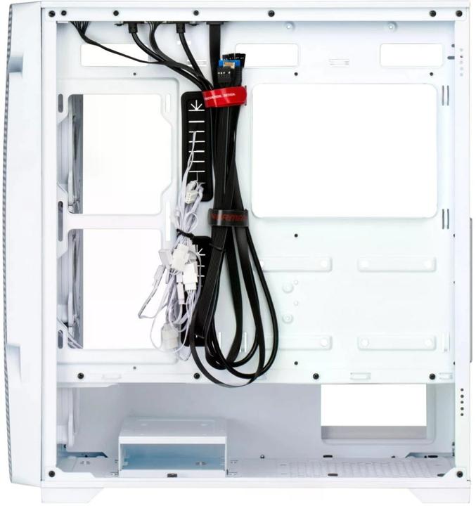 Actual product image Enermax MarbleShell MS21 ARGB (white, tempered glass) (mATX, Mini-ITX)