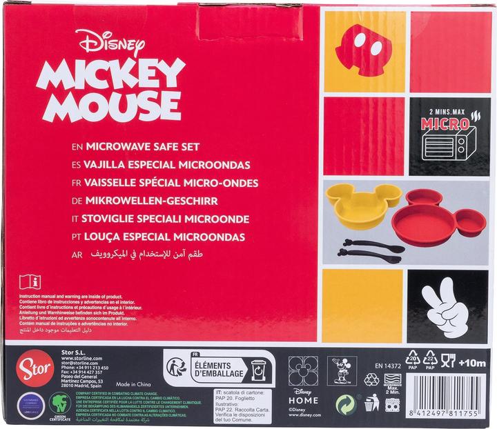 Image du produit Stor Disney Baby - Mickey Mouse - Geschirrset 4-teilig für Kleinkinder in Geschenkbox
