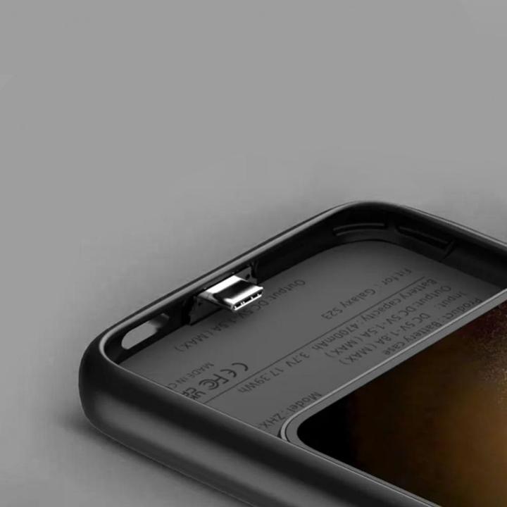Productafbeelding Tech-Protect PowerCase hoesje voor Samsung Galaxy S24 Ultra met 5000mAh powerbank - zwart (Samsung Galaxy S24 Ultra)