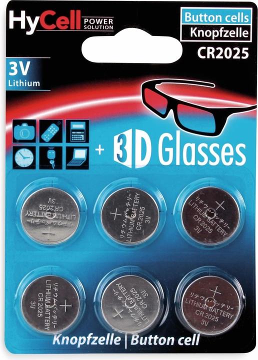 Image du produit HyCell Knopfzelle (6 pcs, CR2025, 140 mAh)