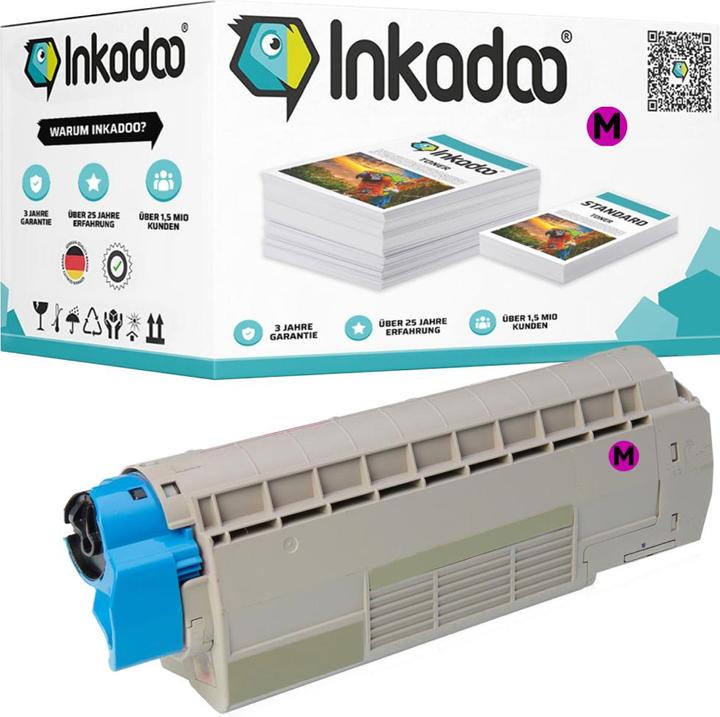 Produktbild Inkadoo Toner kompatibel zu OKI 44844614 / C822 Toner, magenta Magenta (M)