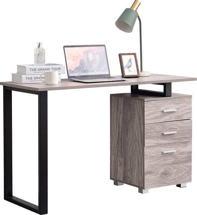 Actual product image CLP Desk Stockton, grey (120 x 75 x 50 cm)