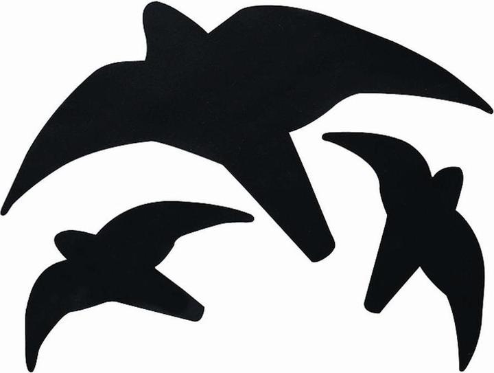 Actual product image Schwegler 3-piece bird of prey silhouette, self-adhesive, high-quality film